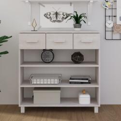 vidaXL Masă de cafea „HAMAR, alb, 90x35x90 cm, lemn masiv de pin (340465)