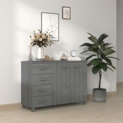 vidaXL Servantă „HAMAR, gri închis, 113x40x80 cm, lemn masiv pin (340446) Comoda