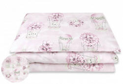  Baby Shop 2 részes babaágynemű - rózsaszín virágos nyuszi - babyshopkaposvar