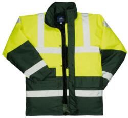 Portwest Hi-Vis Contrast Traffic kabát (S466YGRXL)