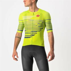 Castelli - tricou pentru ciclism cu maneca scurta Climbers 3.0 SL jersey - galben fluo gri reflect (CAS-4522015-383)