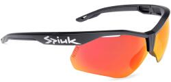 SPIUK - ochelari soare sport Ventix K, 2 lentile de schimb Nittix transparent si rosu oglinda - rama neagra (GVEKNNNI) - trisport