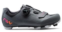 Northwave - pantofi pentru ciclism MTB XC pentru femei Razer 2 Wmn shoes - gri inchis negru roz portocaliu (80222016-81)