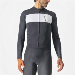 Castelli - tricou ciclism maneca lunga Prologo 7 LS jersey - gri antracit alb (CAS-4522024-085) - trisport