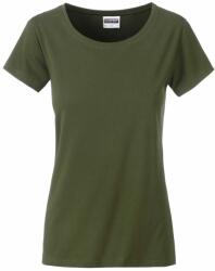 Daiber Tricou clasic de damă din bumbac organic 8007 - Măslin | L (8007-1754798)