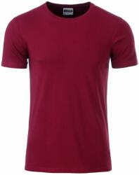 James & Nicholson (Daiber) Tricou clasic pentru bărbați din bumbac organic 8008 - Vin | L (1-8008-1755317)