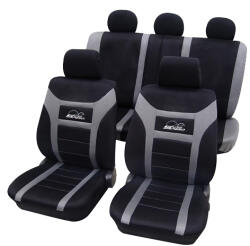 Petex Set complet huse scaune universale gri-negru Super Speed PETEX (22974818PX)