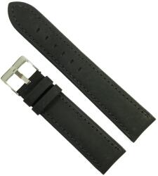  Curea Ceas „Midnight Suede 01D140 - Piele Întoarsă Neagră, Stil Minimalist (18mm - 20mm) (01D140 N)