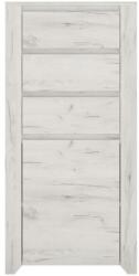 Mobikon Comoda 3 sertare 1 usa pal alb craft Angel 56x40.2x116.3 cm (0000107267) Comoda