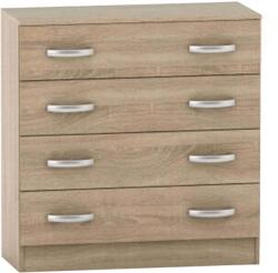 Mobikon Comoda cu 4 sertare din mdf stejar sonoma Betty 90x39x93 cm (0000209846) Comoda
