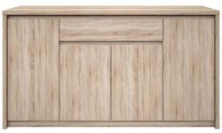 Mobikon Comoda 4 usi 1 sertar din pal melaminat stejar sonoma Norty 168x40x92 cm (0000147840) Comoda