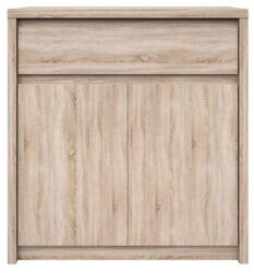 Mobikon Comoda 2 usi 1 sertar pal melaminat natur stejar sonoma Norty 87x40x92 cm (0000147838) Comoda