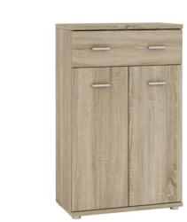 Mobikon Comoda, 2 usi, 1 sertar, pal stejar sonoma, Mario, 60, 2x95, 9x30, 6 cm (0000200315) Comoda