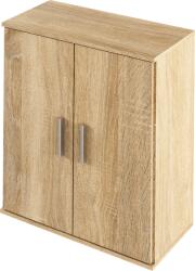 Mobikon Comoda 2 usi mdf natur stejar sonoma Resita 70.6x35x79.5 cm (0000263132) Comoda