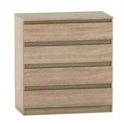 Mobikon Comoda cu 4 sertare din mdf maro stejar sonoma Hany 90x49x95.4 cm (0000281047) Comoda