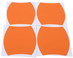 AVEX Set 4 bucati protectie zgarieturi manere usa din autocolant carbon 3D Orange - polytron