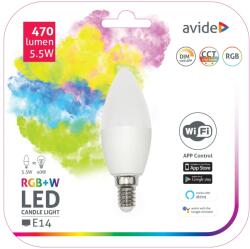 Avide E14 5.5W (ASC14RGBW-5.5W-WIFI)