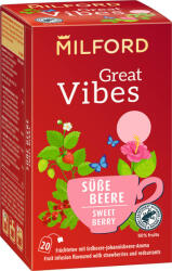 Milford Great Vibes Földieper-ribizli ízű gyümölcstea 20 filter