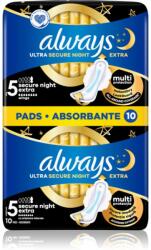 Always Ultra Secure Night Extra absorbante 10 buc