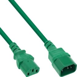 InLine Cablu prelungitor alimentare C13 la C14 0.5m Verde, Inline IL16505G (IL16505G)