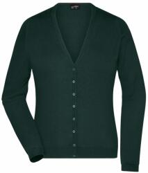 James & Nicholson (Daiber) Női pamut pulóver JN660 - Erdei zöld | 2XL (1-JN660-1709572)