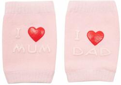 NEW BABY Gyermek térdvédő New Baby ABS-el I Love Mum and Dad rózsaszín
