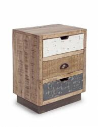Bizzotto Noptiera 3 sertare lemn Tudor 45x33x60 cm (0745495)