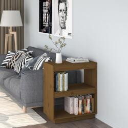vidaXL Bibliotecă, maro miere, 60x35x71 cm, lemn masiv de pin (810862) Biblioteca