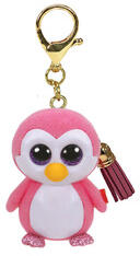 Ty TY: Mini Boos clip műanyag figura GLIDER - rózsaszín pingvin (TY 25072)