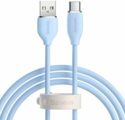 Baseus Jelly Cable USB-A apa - USB-C apa 2.0 Adat és töltőkábel - Kék (1.2m) (CAGD010003)