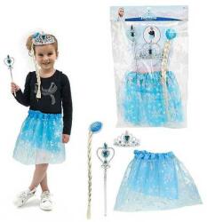 Toi-Toys Costum Ice Princess cu Fustita, Diadema si Bagheta magica. Toi-Toys TT12456 Costum bal mascat copii