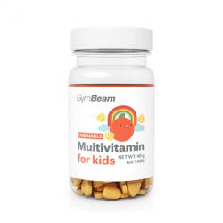 GymBeam Tablete masticabile cu multivitamine pentru copii 120 tab. portocală