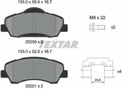TEXTAR set placute frana, frana disc TEXTAR Q+ 2525004 (2525004)