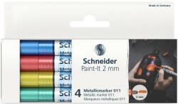 Schneider Marker Schneider Paint-It 011 culori metalice, varf 2 mm, 4 buc/set