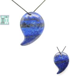  Pandantiv Lapis Lazuli Natural cu Gaura Neregulat - 36-38 x 25-27 x 6-7 mm - 1 Buc