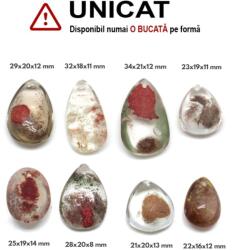  Pandantiv Cuart Shamanic Natural cu Gaura - Picatura - 21-34 x 16-21 x 8-13 mm - 1 Buc