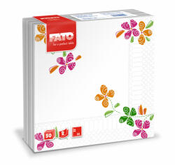 FATO Szalvéta 33x33cm mintás Happy Flowers 2réteg 50 lap/csomag (82593000) - alphadenthigienia