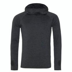 Just Cool Hanorac cu guler înalt și glugă pentru bărbați Cool - Negru prespălat | 2XL (JC037-1000209672)