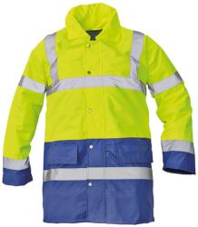 CERVA SEFTON kabát HV sárga/royalkék XL (0301007389004)
