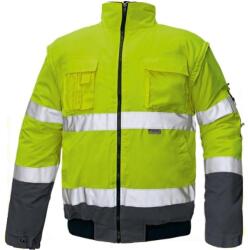 CERVA CLOVELLY pilóta dzseki HV sárga/sötétkék L (0301007172003)