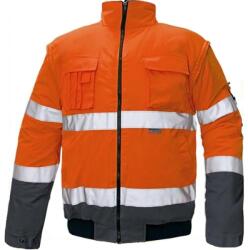 CERVA CLOVELLY pilóta dzseki HV narancs/sötétkék M (0301007191002)