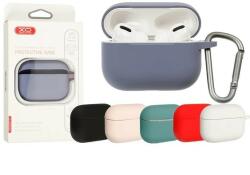 XO F70 szilikon fülhallgató tok AirPods Pro-hoz akasztóval (Kék)
