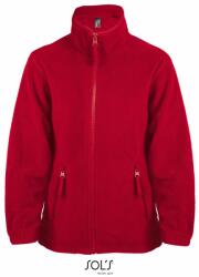 SOL'S Hanorac fleece pentru copii North - Roșie | 10 ani (130/140) (SOLS-00589-1000123602)