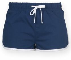 SF (Skinnifit) Pantaloni scurți retro pentru femei - Albastru închis / albă | XS (SK069-1000167227)
