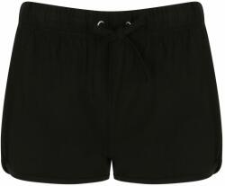 SF (Skinnifit) Pantaloni scurți retro pentru femei - Neagră / neagră | XL (SK069-1000224466)