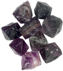 Fluorit Purpuriu Natural Octaedru Fatetat - 25-28 x 24-26 mm - ( L ) - 1 Buc