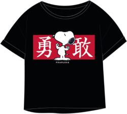 EPlus Tricou pentru fete - Snoopy negru Mărimea - Copii: 146