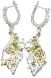 Frumoasa Venetiana Cercei argint peridot (C1632)
