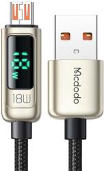 Mcdodo Cablu de date Mcdodo Digital Pro USB-A la MicroUSB QC4.0 1.2m 3A 18W Argintiu (CA-7481)