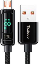 Mcdodo Cablu de date Mcdodo Digital Pro USB-A la MicroUSB QC4.0 1.2m 3A 18W Negru (CA-7480)